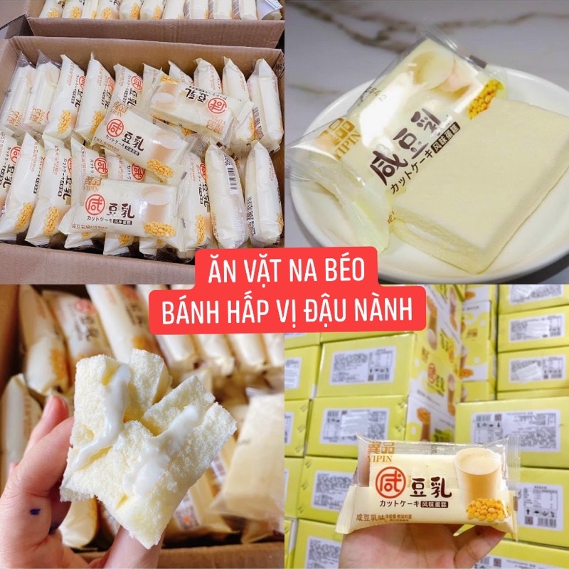 HCM bánh bông lan hấp đậu nành Yipin 2000g