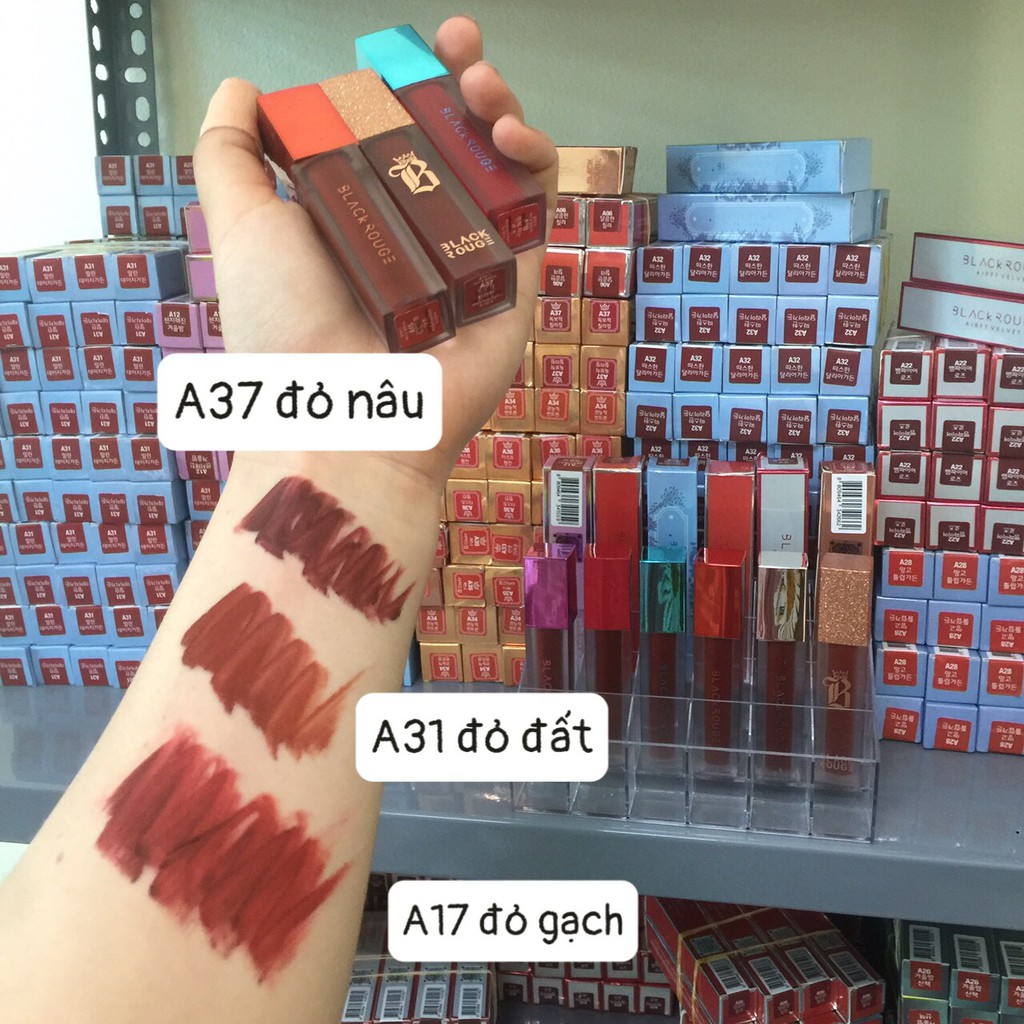 Set 3 son Handmade Tông trầm Black A31 A17 A37