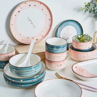 (Order) Bộ chén đĩa sứ cao cấp