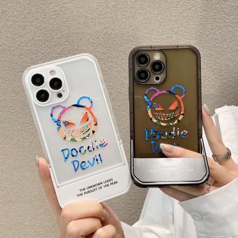 Ốp Điện Thoại Silicon TPU Mềm Trong Suốt Chống Sốc Chống Bụi Có Giá Đỡ Cho IPhone 13 11 12 Pro Max 7 8 Plus X XR XSMAX