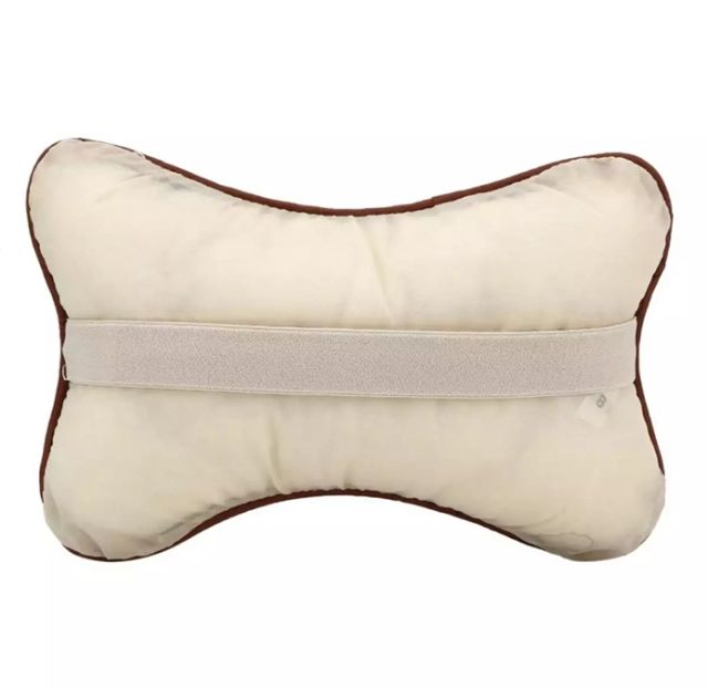 1PC Gối tựa đầu và cổ bọc da PU 28 * 18 cho xe hơi Gối tựa cổ và đầu bằng da chất lượng cao dùng cho xe hơi
