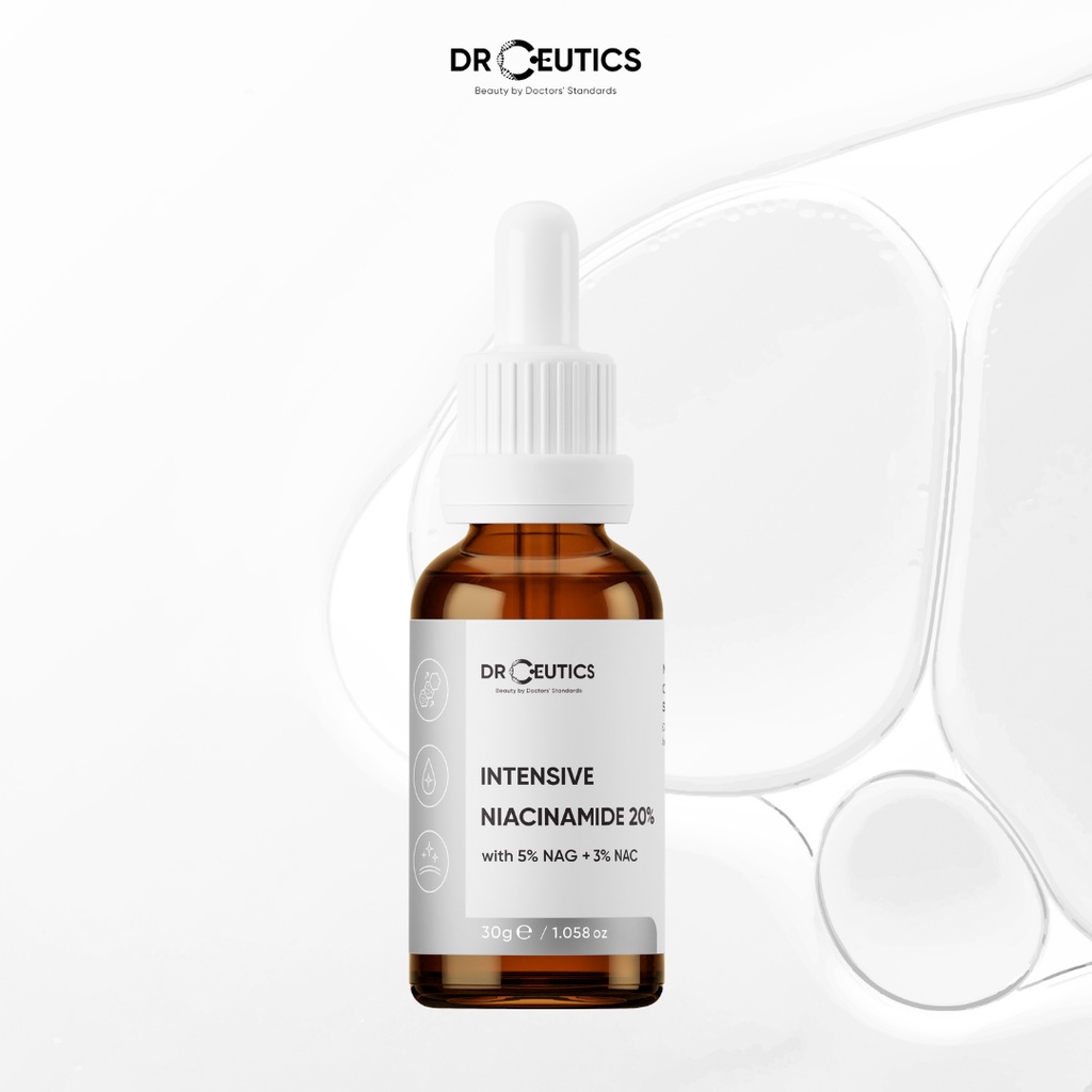 Tinh chất Niacinamide DrCeutics Intensive Niacinamide 20% Mờ Thâm Sáng Da (30g)