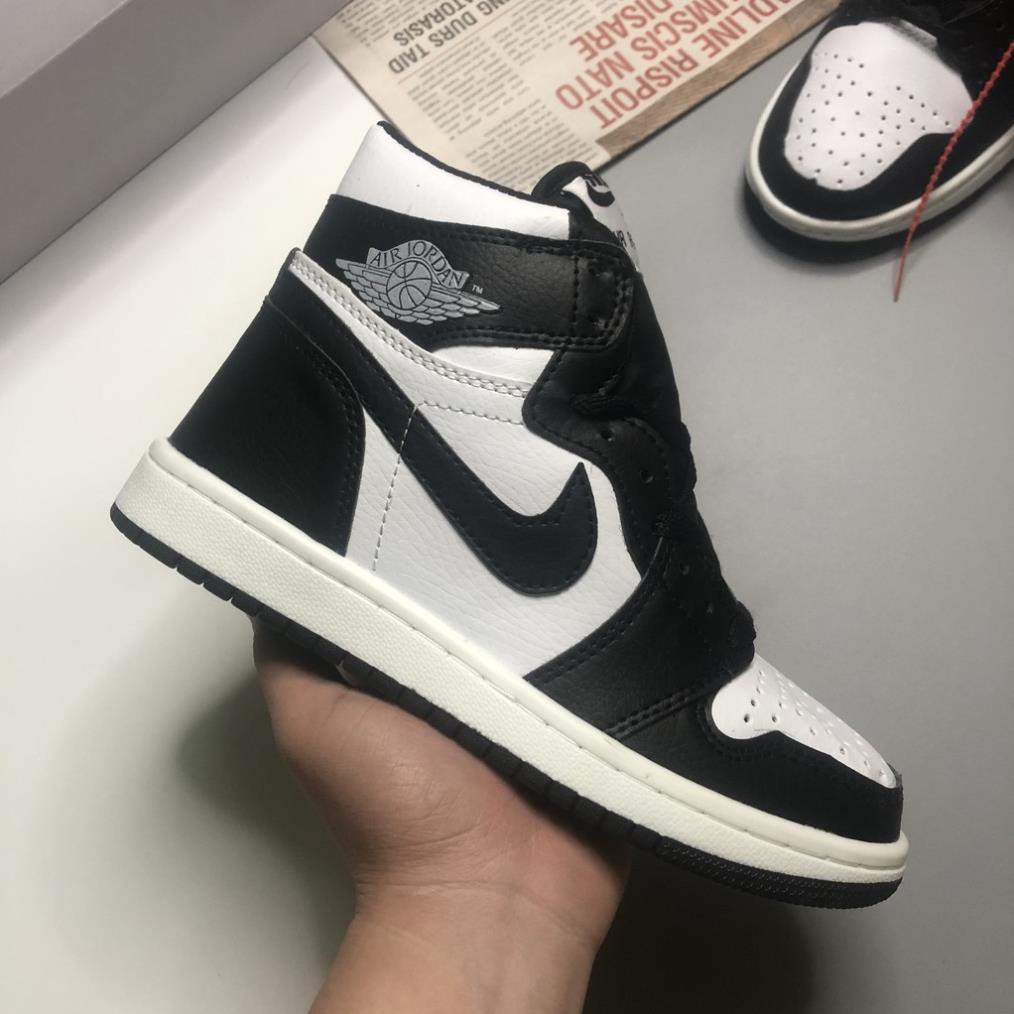 Giày Thể Thao Jordan 1 Cao Cổ Đen Trắng, Giày sneaker JORDAN PANDA Nam Nữ Hot Trend FULL BOX BILL