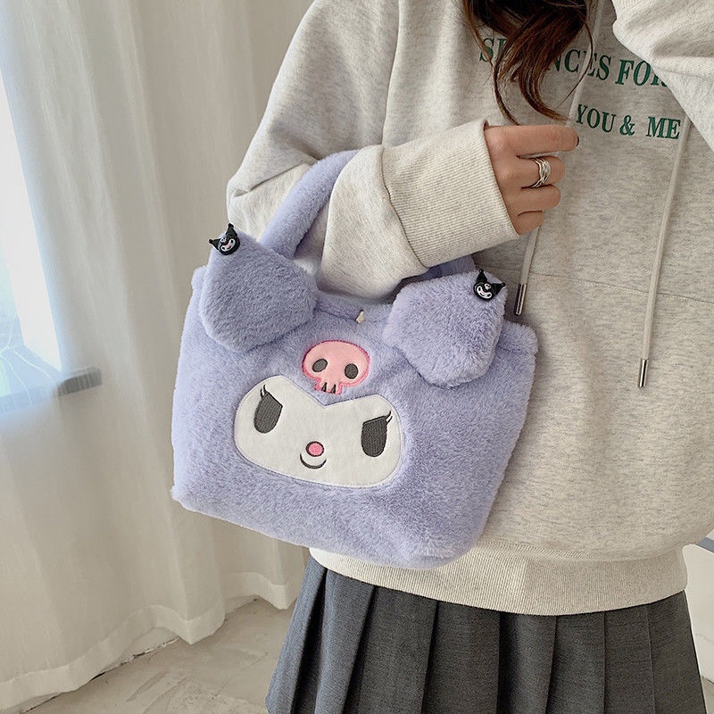 Sanrio Túi Đựng Hộp Cơm Trưa Hình Chú Chó Tai To Nhồi Bông Dễ Thương