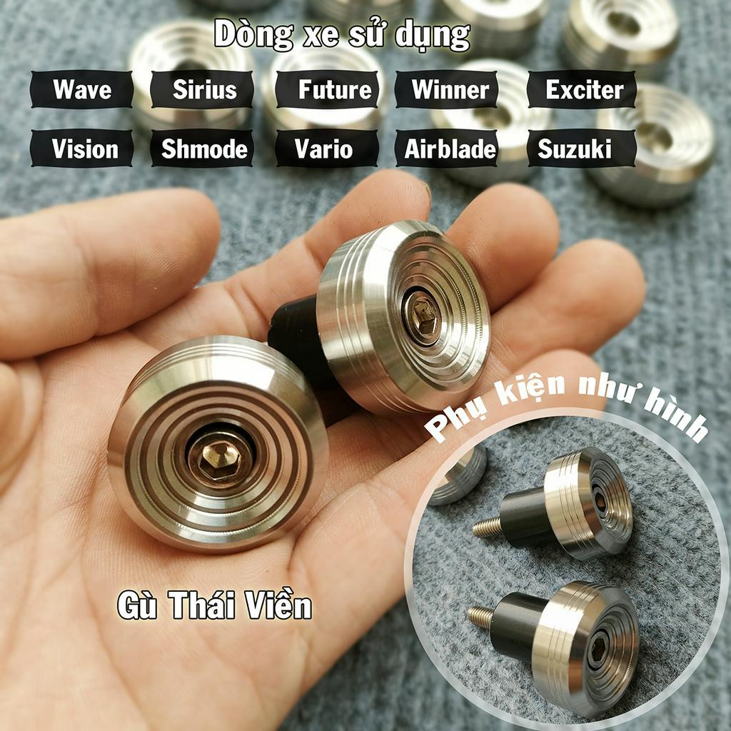 Gù tay lái inox 304 nhiều mẫu: gù chống rung, gù sh, gù ab, gù thái... giá bán 1 cặp phụ kiện đầy đủ gắn nhiều xe máy