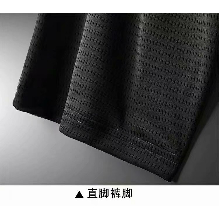 Size M-8XL Mesh quick-drying sports shorts male ice silk running fitness casual pants summer ventilation thin loose pants shorts