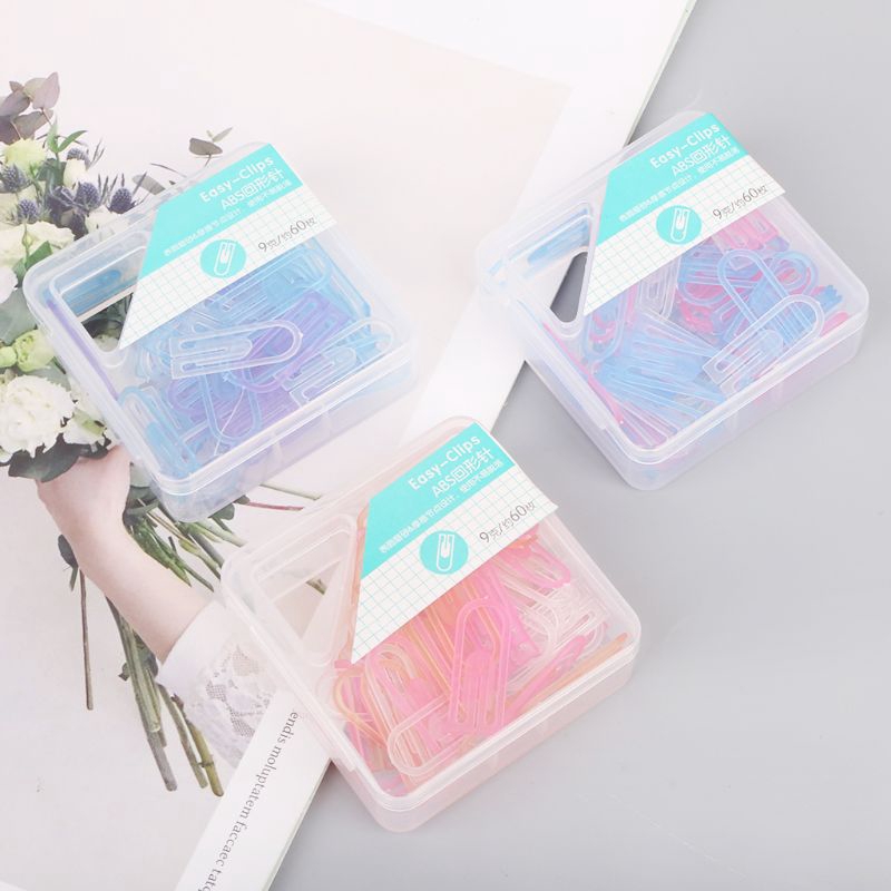 Bộ 60 kẹp giấy mini đáng yêu xinh xắn