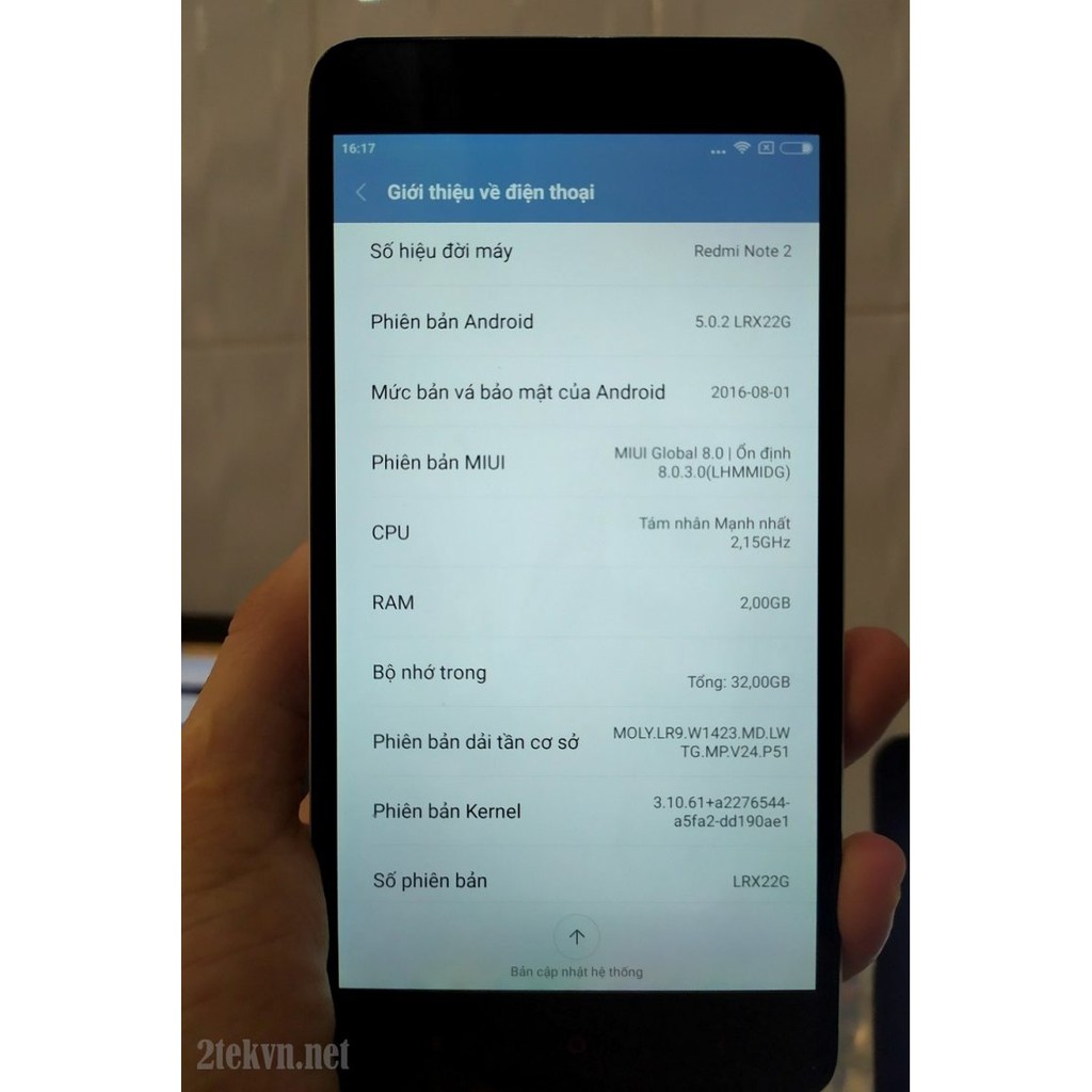 [Siêu rẻ]  Điện thoại Xiaomi Redmi Note 2 - Xiaomi Note 2 2sim ram 2G/16G mới - Có Full Tiếng Việt