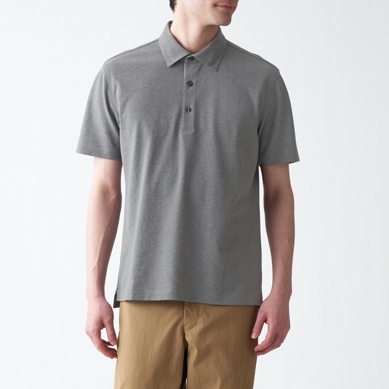 Muji Áo Polo Vải Pique Cool Touch
