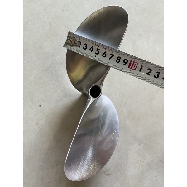 Chân vịt inox AB 13hp nhông sên 19/30 chân vịt 2 cánh máy xăng inox 304