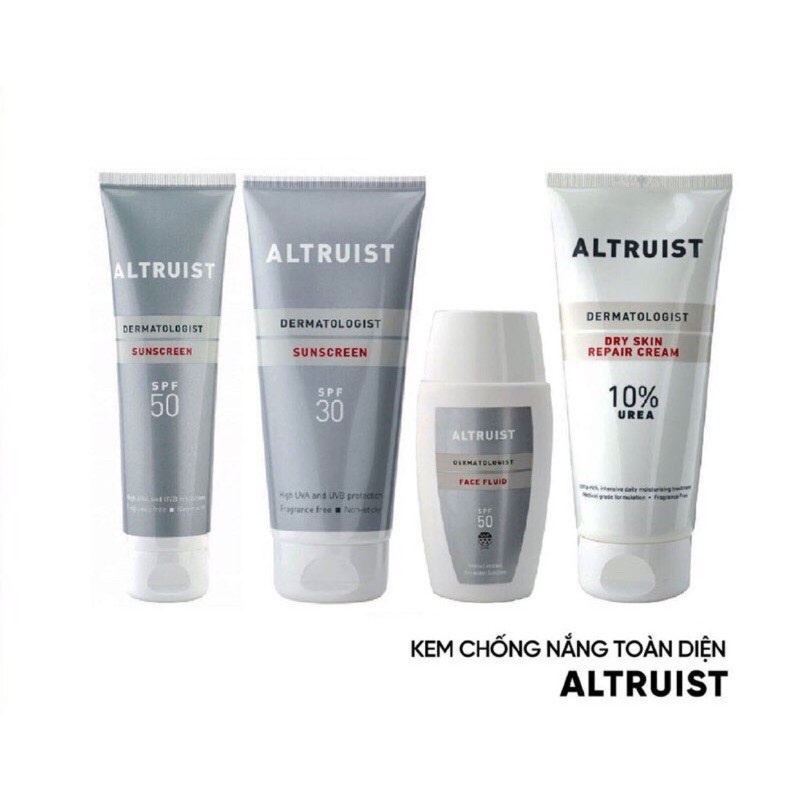 Kem Chống Nắng Cấp Ẩm, Bảo Vệ Da Khỏi Các Tia UVA/UVB Altruist Dermatologist 50ml/100ml/200ml