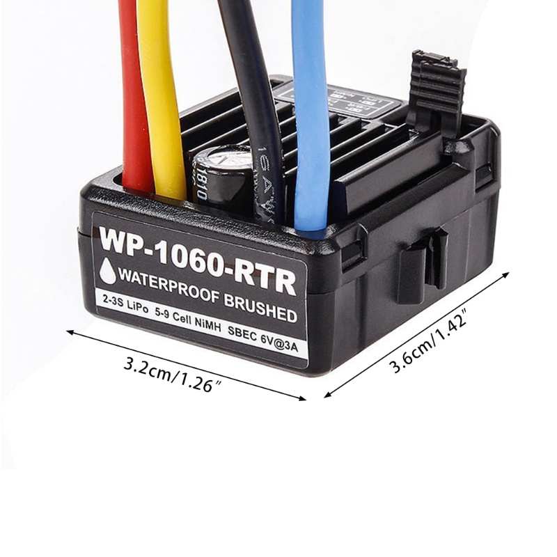 Bộ Điều Khiển Tốc Độ Điện Tử Chống Nước Cho Xe Hơi Điều Khiển Từ Xa 1 / 10th