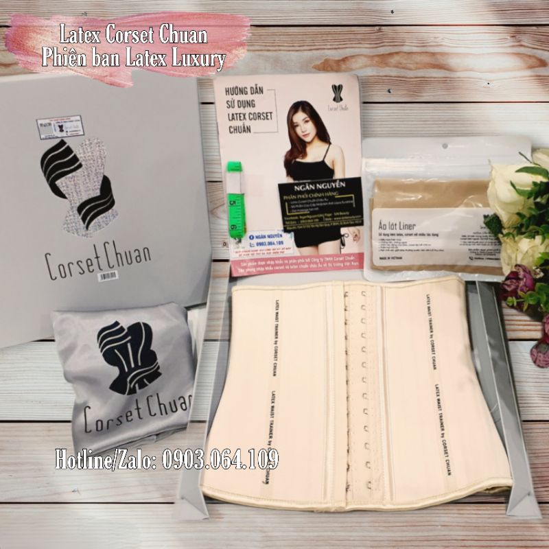 [CHÍNH HÃNG]Gen nịt bụng Latex Corset Chuẩn (Loại 25-27cm) | BigBuy360 - bigbuy360.vn