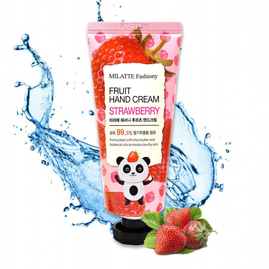 Kem dưỡng da tay làm trắng da chiết xuất dâu tây MILATTE FASHIONY Fruit Hand Cream Strawberry 60g - Hàn Quốc