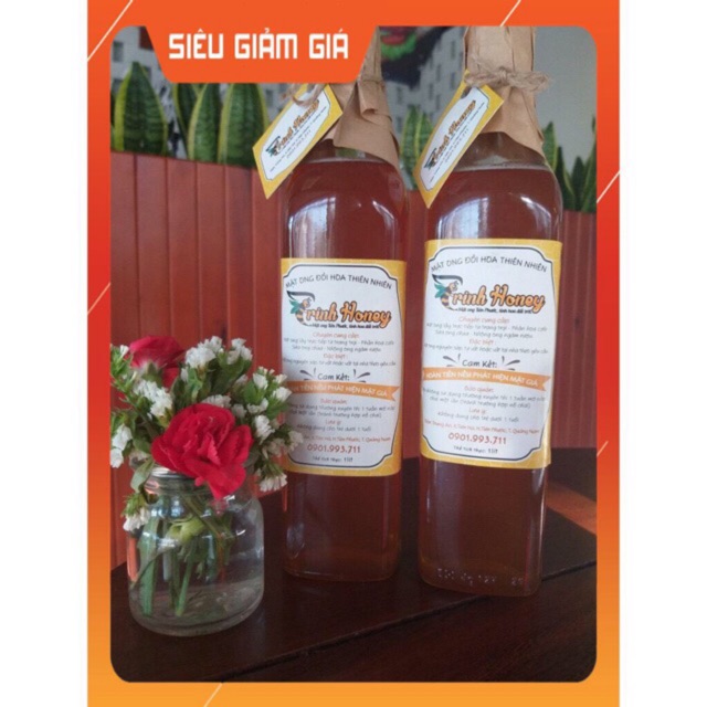 Bộ 2 chai 500ml mật ong nguyên chất TRINH HONEY