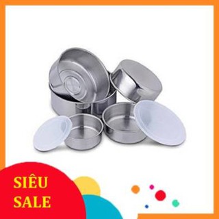 Bộ thố inox đựng thực phẩm 5 có lắp đậy cái tiện dụng – dùng chứa thức an cho tủ lạnh