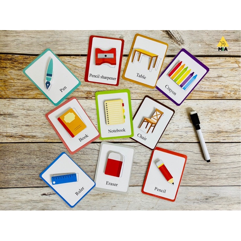 FLASHCARD BÓC DÁN - ĐỒ DÙNG HỌC TẬP CHO BÉ