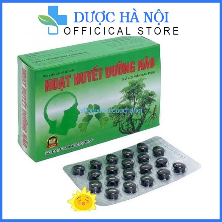 Combo 10 hộp Hoạt huyết dưỡng não tăng cường trí nhớ giúp hoạt huyết, tăng cường trí nhớ, tăng tuần hoàn máu – Hộp 100 v