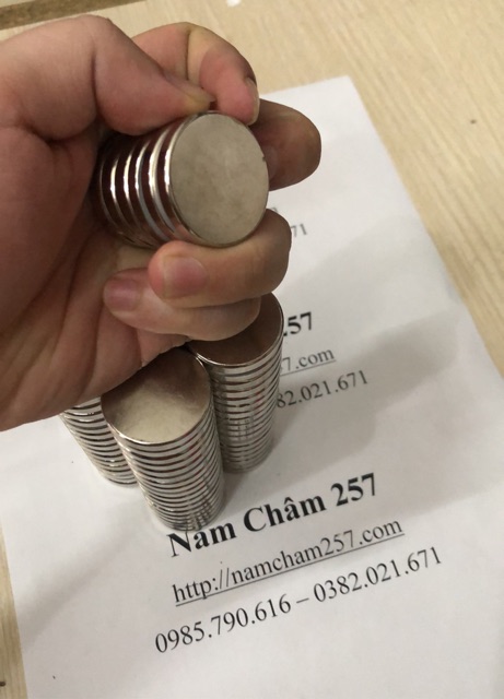 [Xả Kho] 2 viên Nam châm đất hiếm 30x5mm, loại nam châm trắng lực hút siêu mạnh