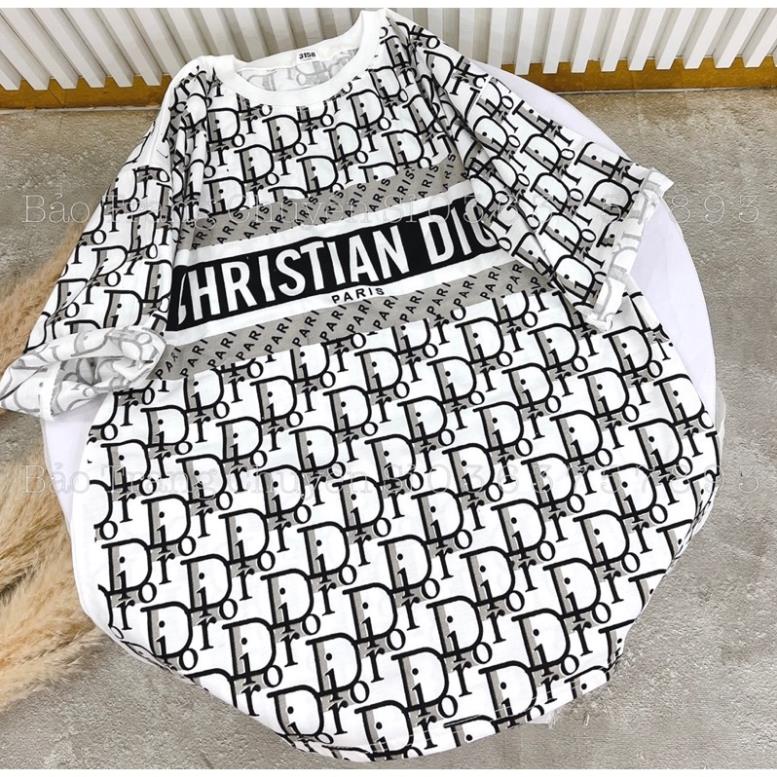 Áo Phông Cổ Tròn D.i.o In Kín Form Rộng Unisex Nam Nữ Phong Cách Hàn Quốc Mặc Đôi Nhóm Kiểu Dáng Trẻ Trung Tay Lỡ