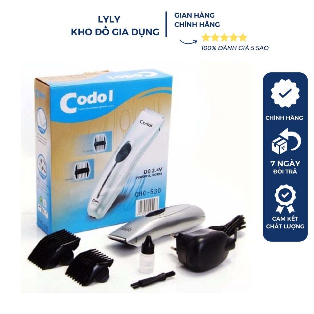Tông đơ cắt tóc Codos CHC - 530 với thiết kế gọn nhẹ, dễ sử dụng và thao tác đơn giản, khả năng vận hành mạnh mẽ