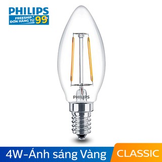 BÓNG ĐÈN PHILIPS LED CLASSIC 2W 2700K E14 B35
