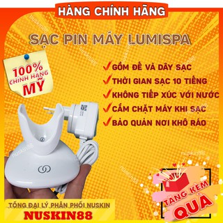 Củ sạc Liền Dây LumiSpa - Máy rửa mặt LumiSpa NuSkin - Hàng Chính Hãng Công Ty