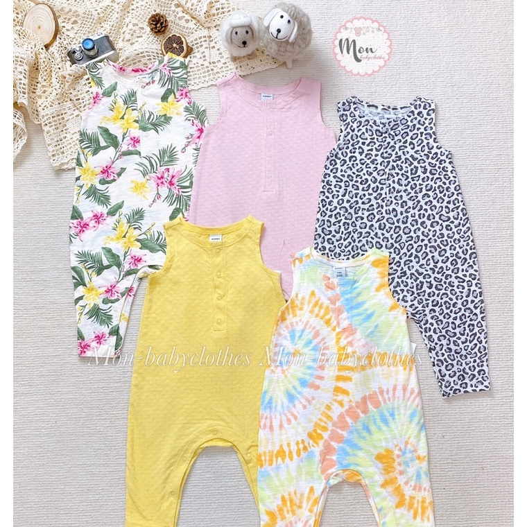 JUMPSUIT sát nách cho bé gái - ẢNH THẬT [3-13kg]