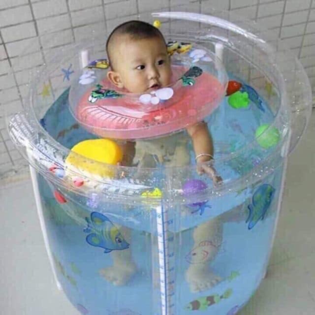 Bể bơi thành cao cho bé