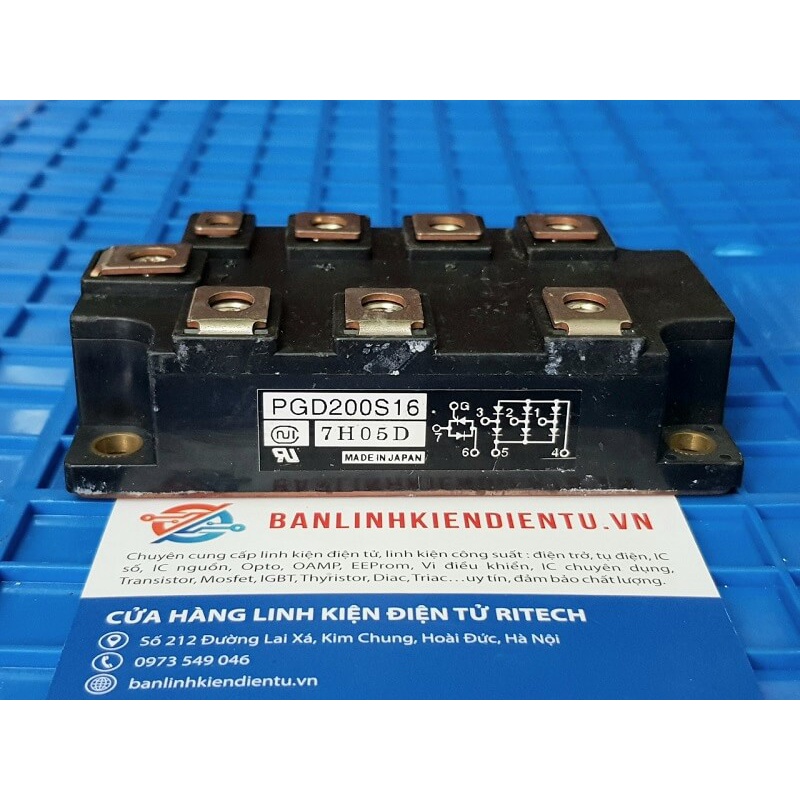 PGD200S16 Diode cầu + Thyristor 200A 1600V (hàng tháo máy)