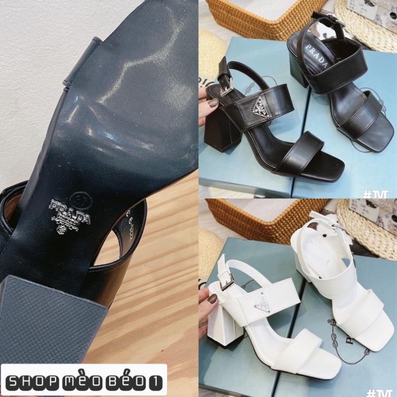 CF Sandal prada quai ngang gót trụ fullbox