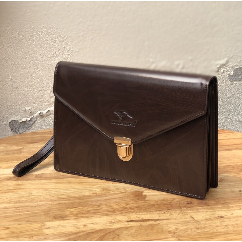 ` Ví Kẹp Nách Nam Monbl.al Bản To 2 khóa Đựng GIấy Tờ Xe, CLucth Nam Cầm Tay Da Bò 100% sang TRọng Đẳng Cấp VG652