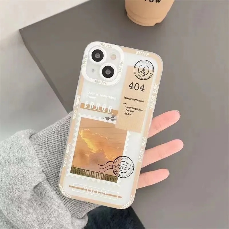 Ốp Điện Thoại Silicon Mềm Họa Tiết Phong Cảnh Sáng Tạo Cho iPhone 13 12 11 Pro XS Max X XR 7 8 Plus SE2 SE3