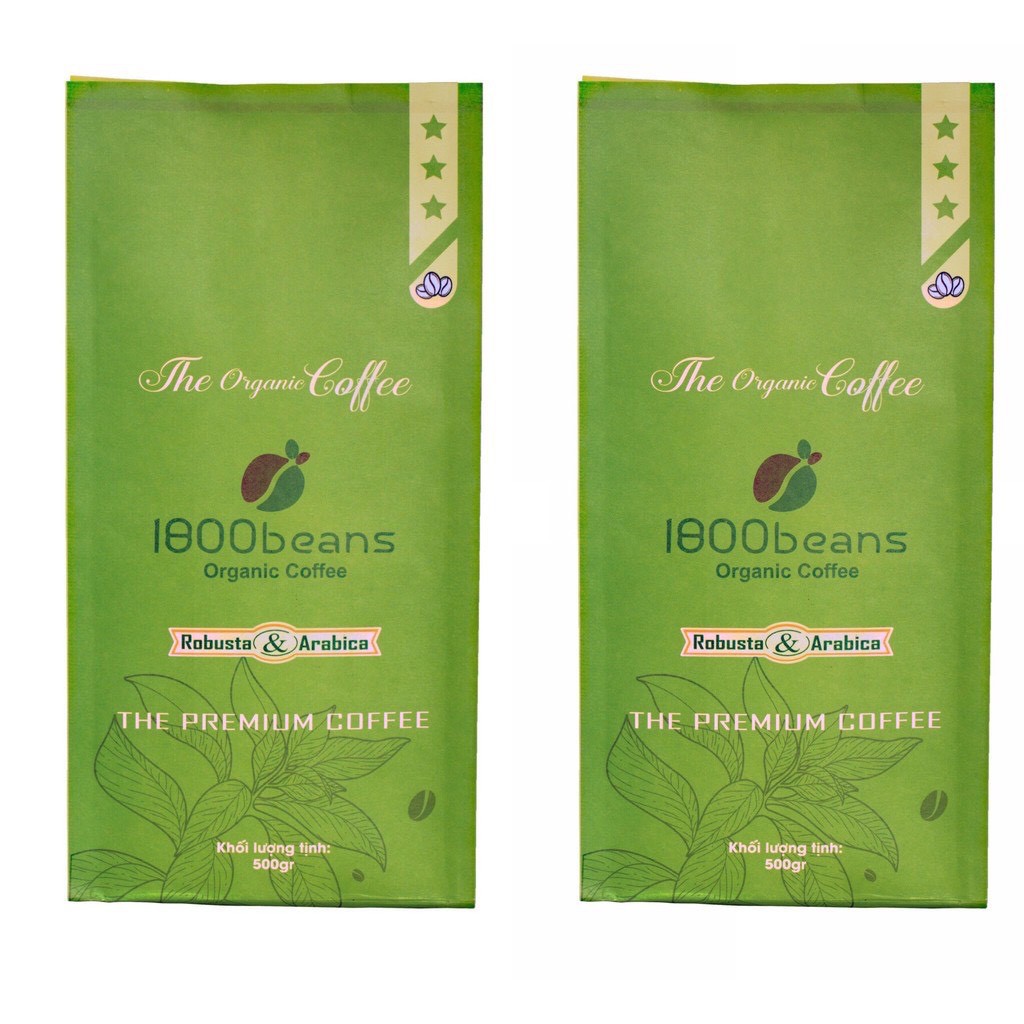 (COMBO QUÀ TẶNG) 1KG CÀ PHÊ NGON + LY THỦY TINH CƯỜNG LỰC THƯƠNG HIỆU 1800 BEANS