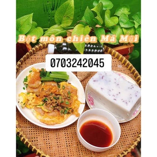 Bột chiên môn kèm nước tương,sá bấu
