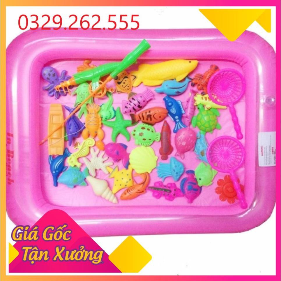(Sale Khủng)  Bộ câu cá phao kém giỏ đựng siêu đáng yêu – đồ chơi vận động tại nhà cho bé