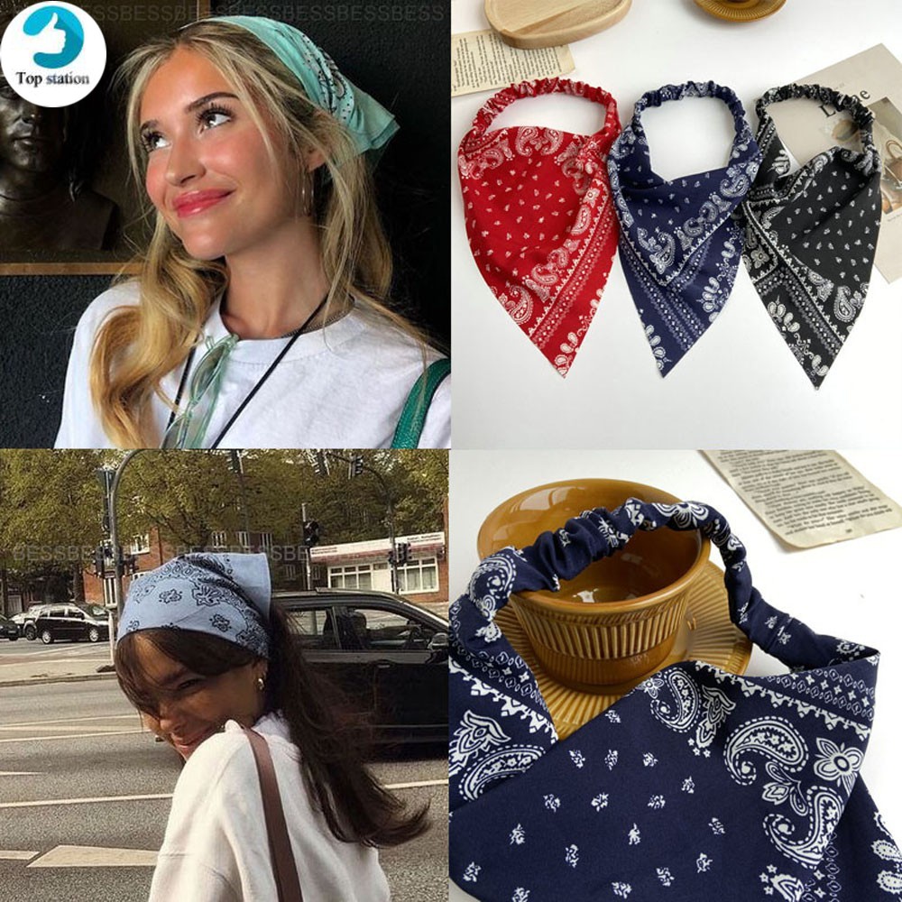 Băng Đô Vải Co Giãn Hoạ Tiết Hoa Xinh Xắn Cho Nữ