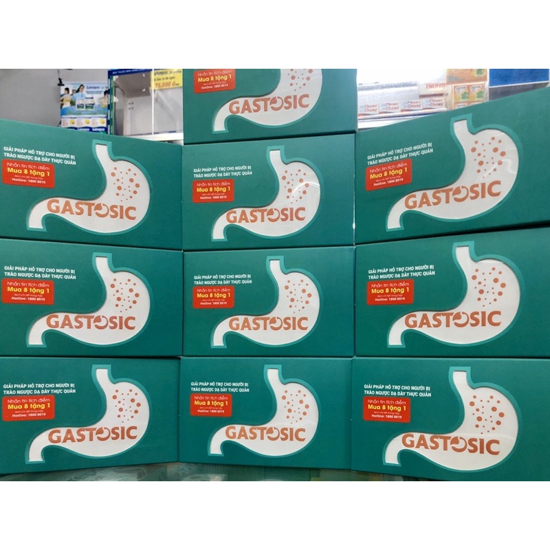 GASTOSIC HỘP 30 VIÊN - CVI PHARMA - TÍCH ĐIỂM 8 TẶNG 1 - TRÀO NGƯỢC DẠ DÀY THỰC QUẢN