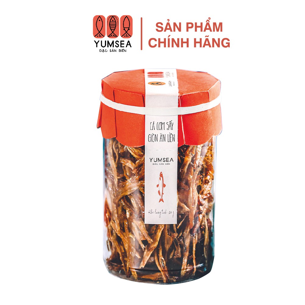 Cá cơm sấy giòn ăn liền, hũ 120g, mẫu tobita, YUMSEA - Đặc Sản Biển