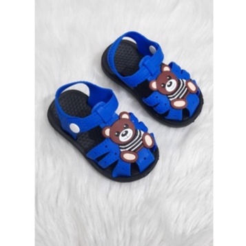 GIÀY SANDAL GẤU TẬP ĐI SIÊU NHẸ QUAI CÚC BẤM CHO BÉ