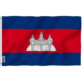 Cờ cam-pu-chia anley 3x5ft