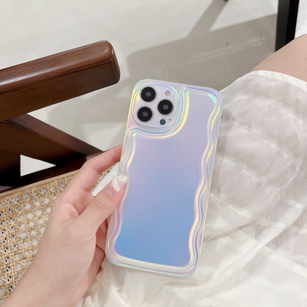 Fashion And Simple Style Shiny Phone Cover, Shockproof Full Protective Phone Case, For iPhone 14/13/12/11/XS/8P/7P
