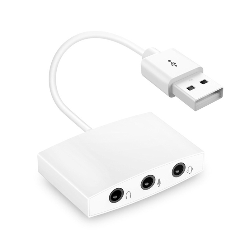 Thẻ Âm Thanh Nổi Trực Tiếp 3.5mmx 3 Cổng USB Cho Tai Nghe