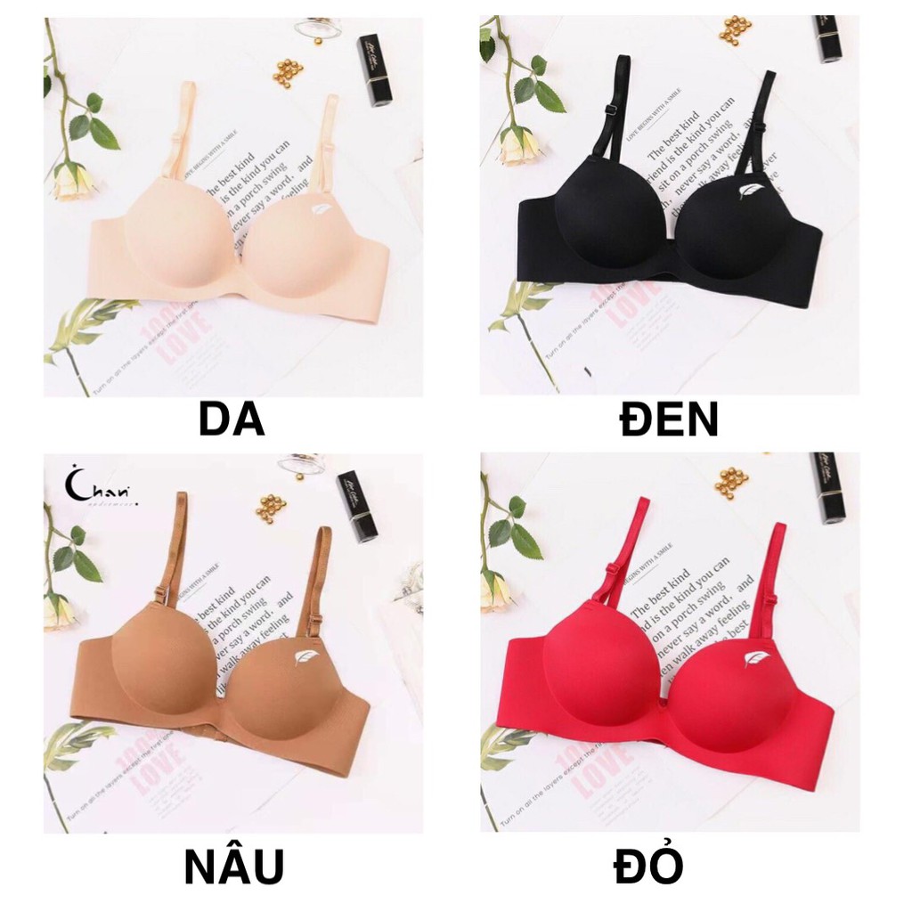 Áo ngực nữ su đúc không gọng bàn tay nâng ngực ⚡FreeShip⚡ áo lót su đúc CAO CẤP hình chiếc lá A01