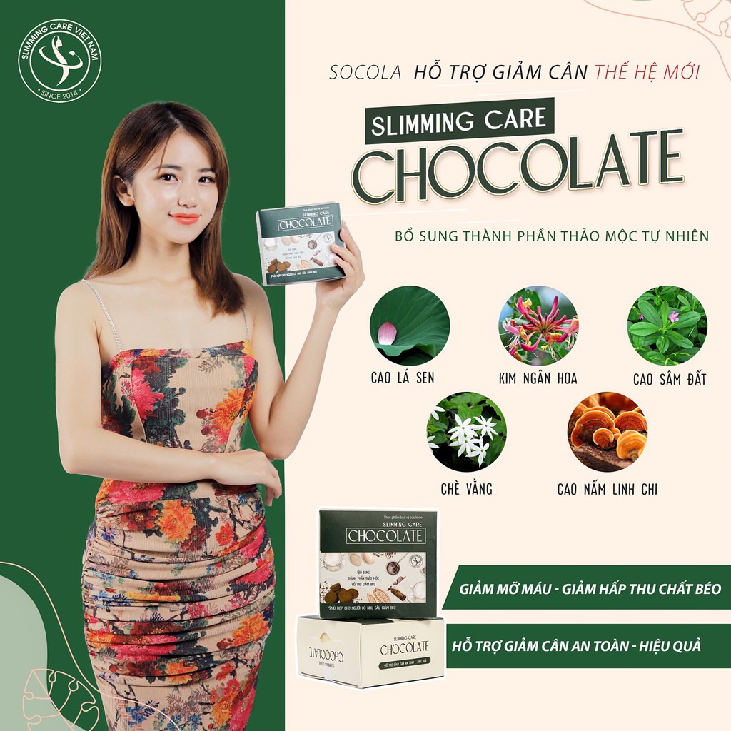 Viên Chocolate Giảm Cân Slimming Care Thảo Mộc Có Bán Sĩ