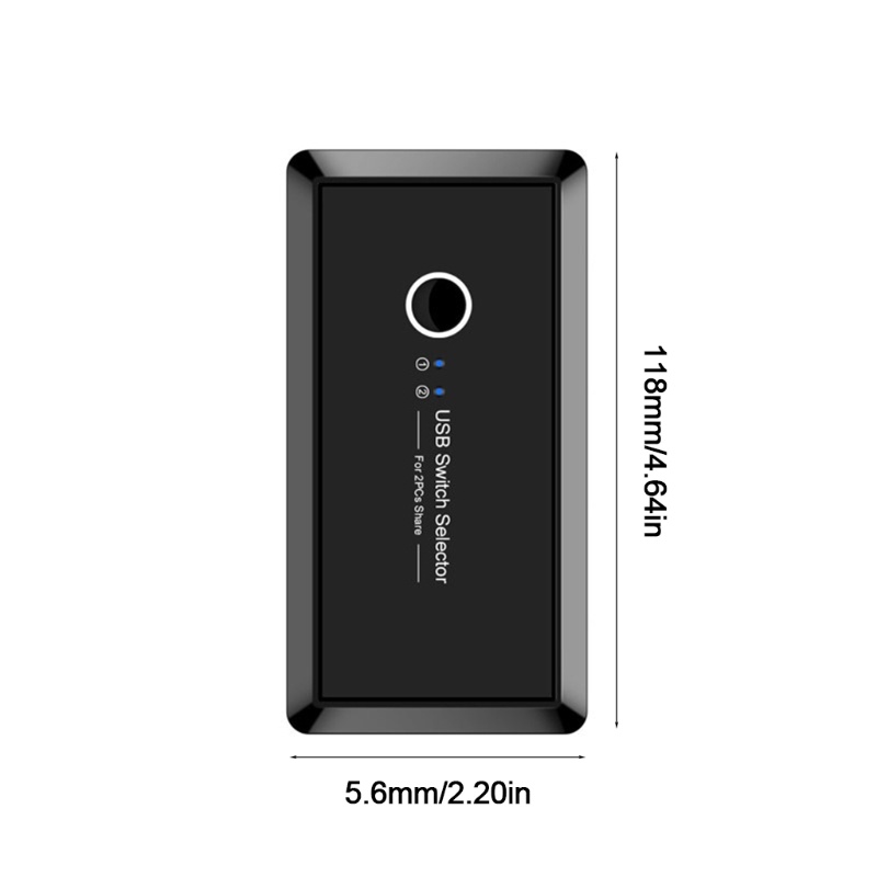 Bộ Chuyển Đổi Usb2.0 Kvm 2 Cổng Vào 4 Cổng Ra