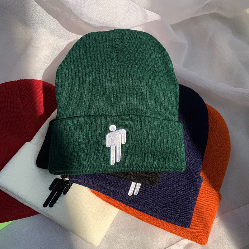 Nón len dệt kim 22094 thêu chữ phong cách hip hop đường phố dễ phối đồ cho nam khi chụp ảnh