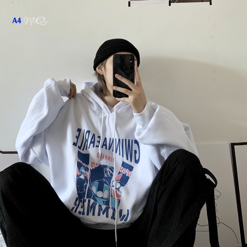 Áo Nỉ Bông Thời Trang UNISEX Hoạ Tiết Stitch Cute 🫐/ HOODIE FREESIZE 💜 MiQa 💜 #10 | BigBuy360 - bigbuy360.vn