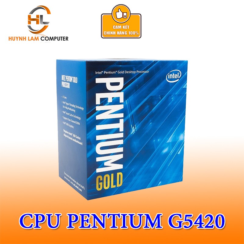 CPU G5420 Intel Pentium Gold 3.80Ghz/ 4Mb cache Socket 1151V2 chính hãng phân phối