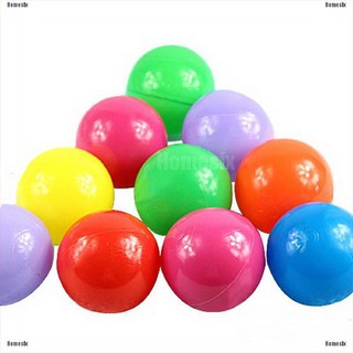 [MMHSI] 50X Ball Soft Plastic Ocean Ball Baby Kid Toy Swim Pit Toy Multicolor Round MMH